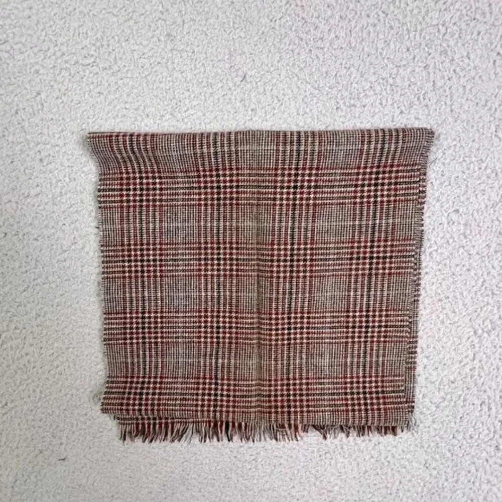 WOMENS SCARF BROWN WITH STRIPES